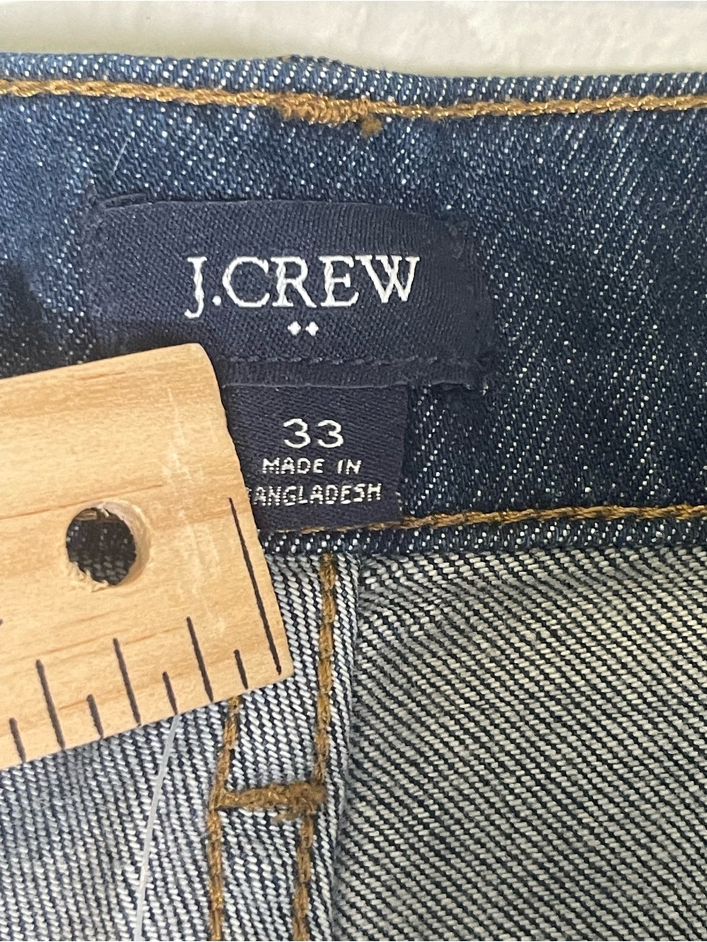 J Crew Fac NWT Denim Trouser Jeans Size 33 Wide Leg High Rise Jeans - Picture 10 of 14